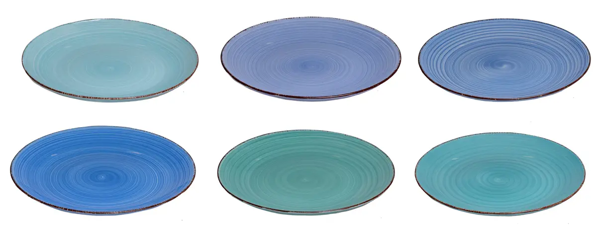 Cookinglife Dinerborden Delice Blauw Ø 26,5 Cm - 6 Stuks 1