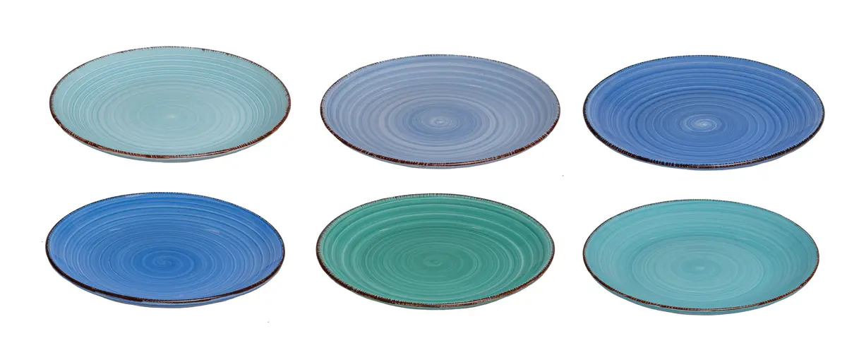 Cookinglife Ontbijtborden / Dessertborden Delice Blauw Ø 19 Cm - 6 Stuks 1