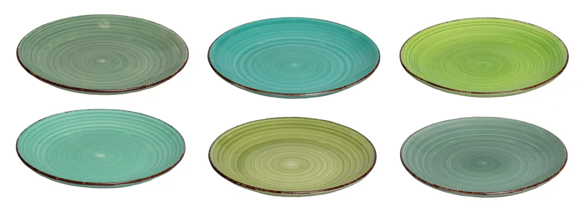 Cookinglife Ontbijtborden / Dessertborden Delice Groen Ø 19 Cm - 6 Stuks 1