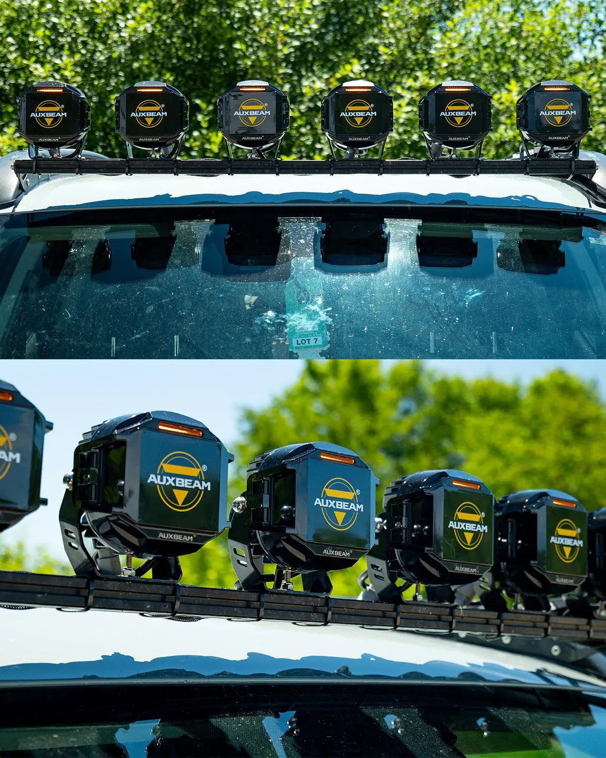 V-Max Series 6Pcs Side Shooter Pod Lights With Power Harness 8