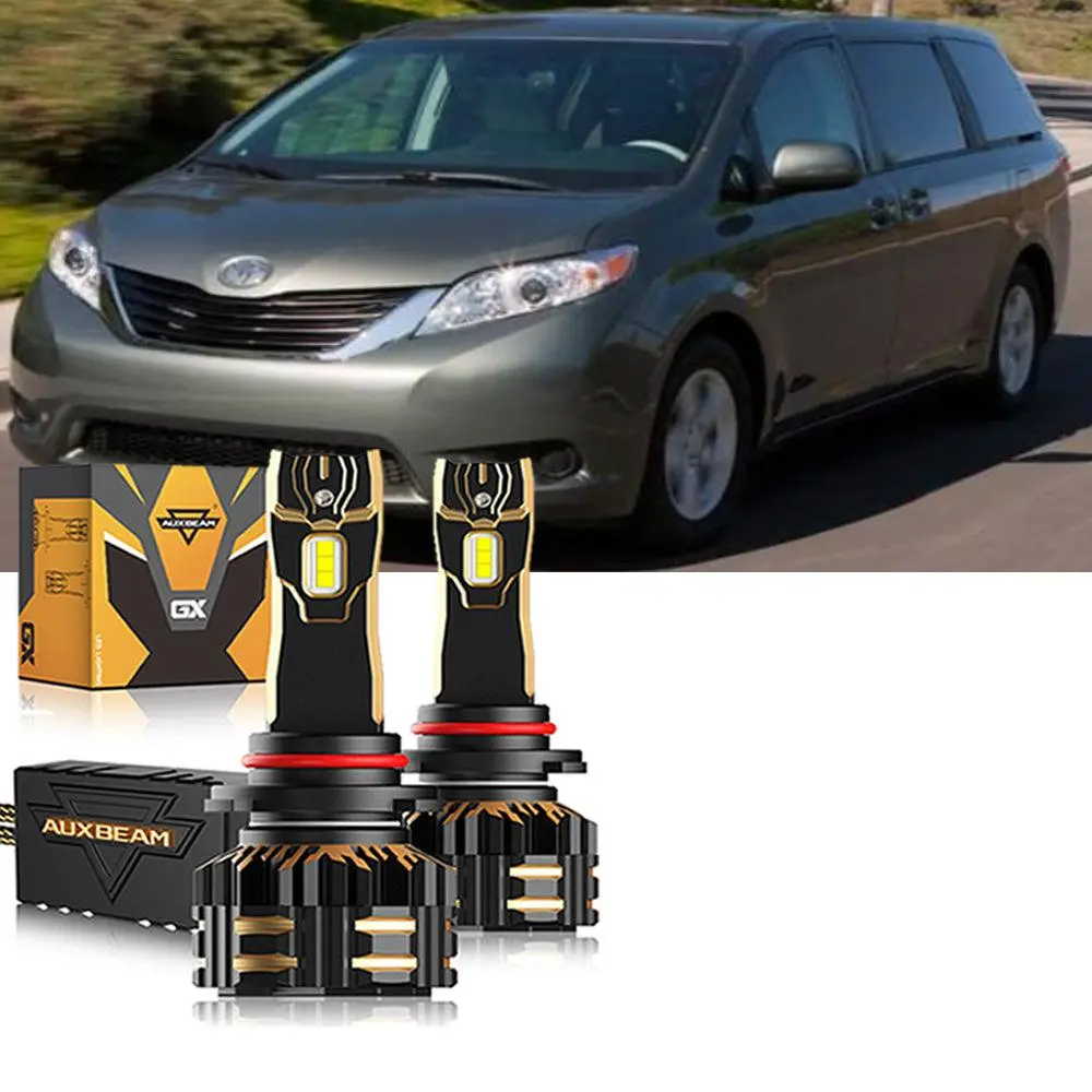 For 2011-2019 Toyota Sienna 9005 H11 Led Headlight Bulbs Bundle 13