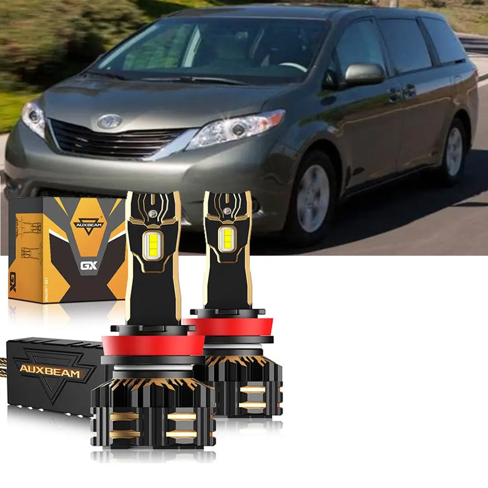 For 2011-2019 Toyota Sienna 9005 H11 Led Headlight Bulbs Bundle 14