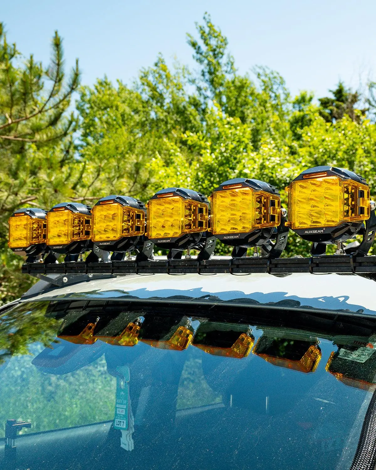 V-Max Series 6Pcs Side Shooter Pod Lights With Power Harness 7