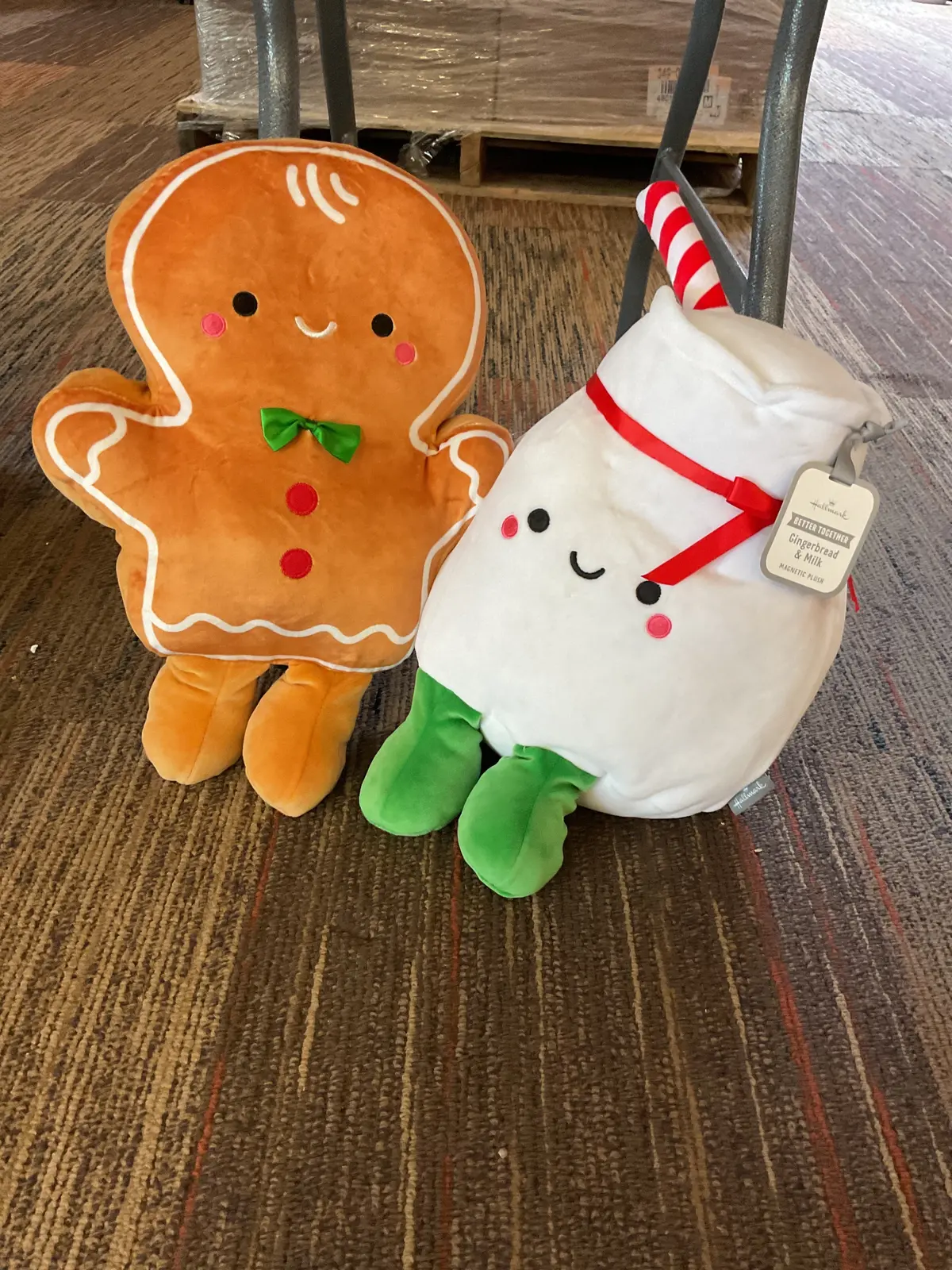 National Brand Christmas Better Together Gingerbread & Milk Magnetic Plush 1