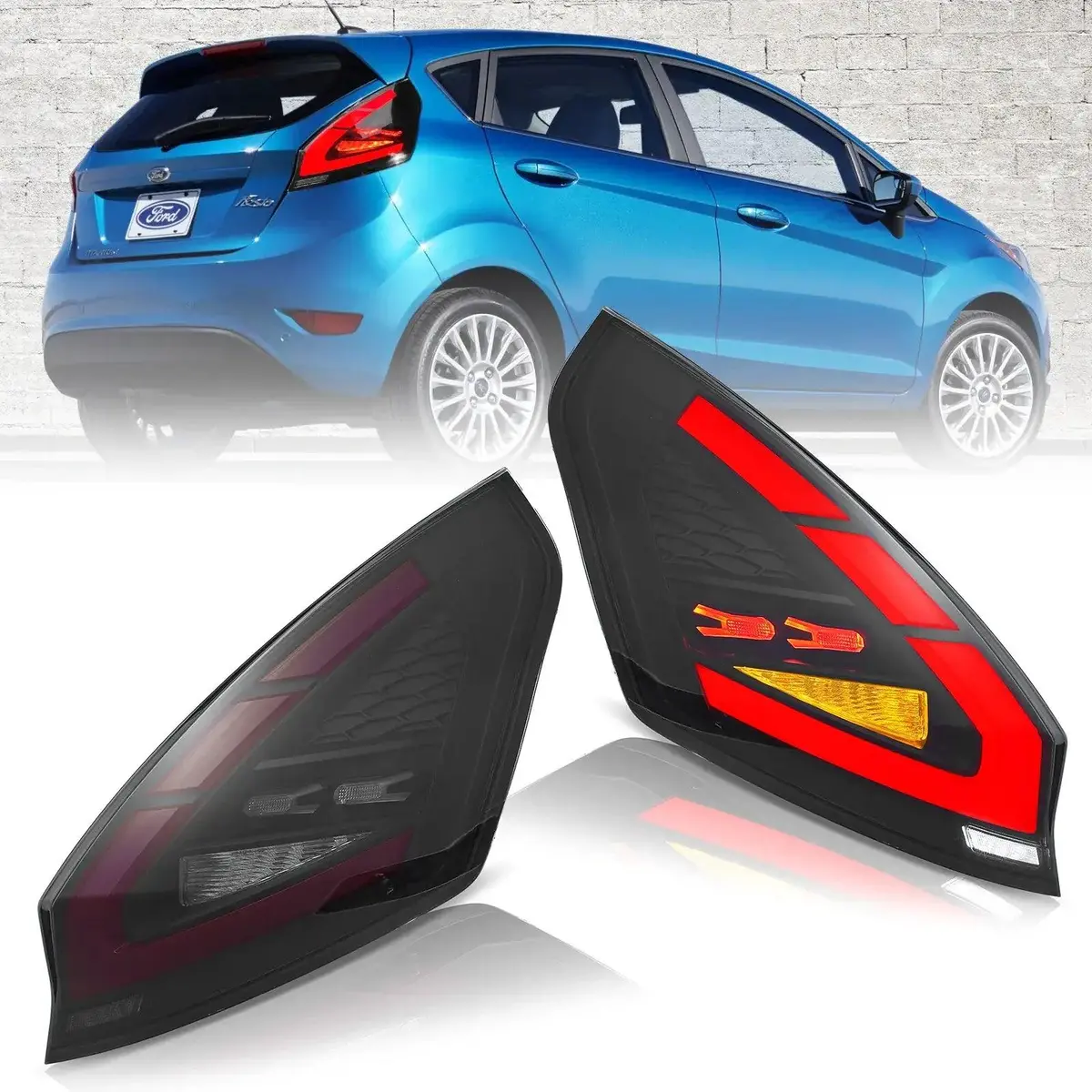 Led Tail Light Assembly For 2009-2017 Ford Fiesta Hatchback 2