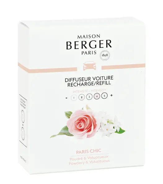 Maison Berger Navulling - Voor Autoparfum - Paris Chic - 2 Stuks 1