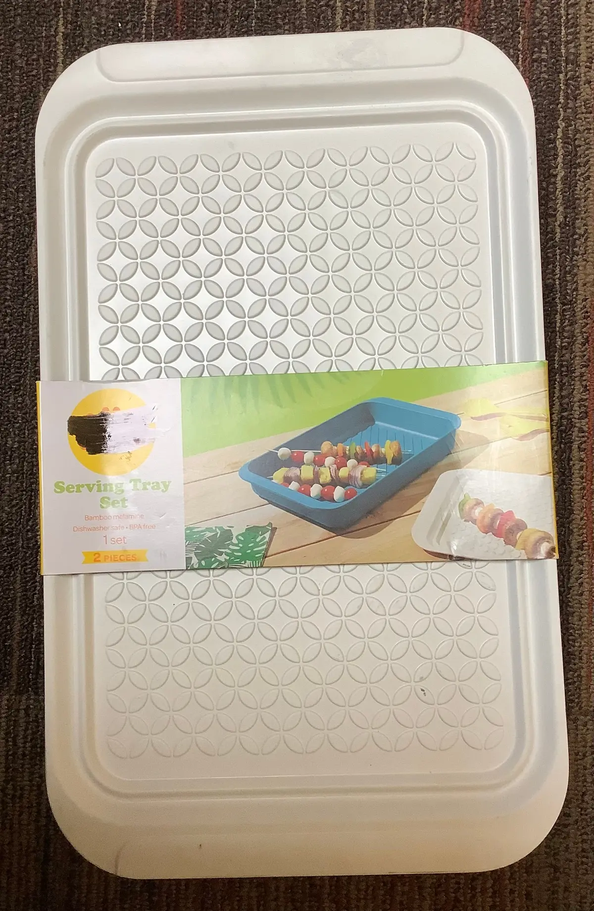 Grill Serving Tray Dark Teal (Slight Imperfections) 1