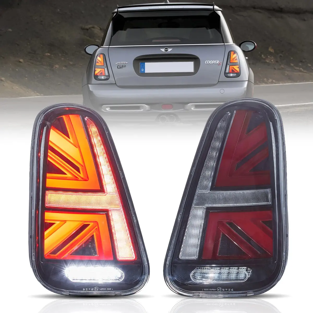 Led Tail Lights Assembly For 2001-2006 Bmw Mini R50 R52 R53 1