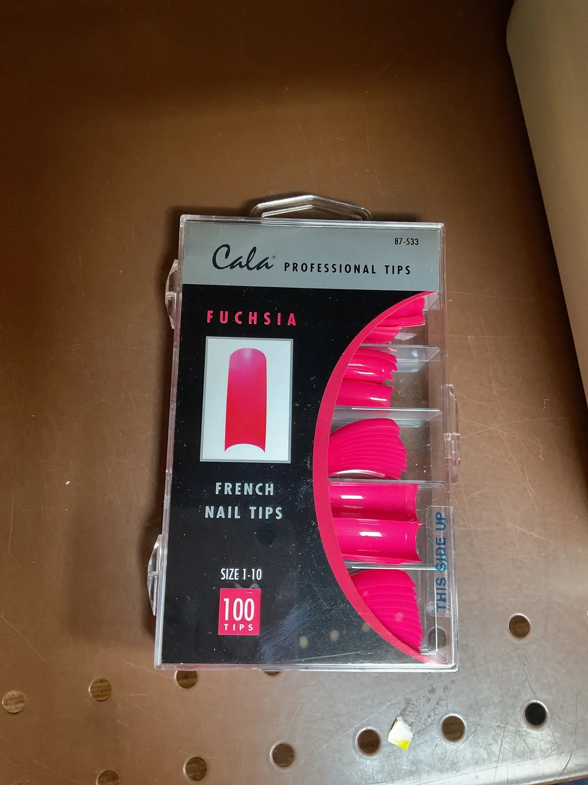 Cala Professional Nail Tips - French Fuchsia, 100 Pieces 1