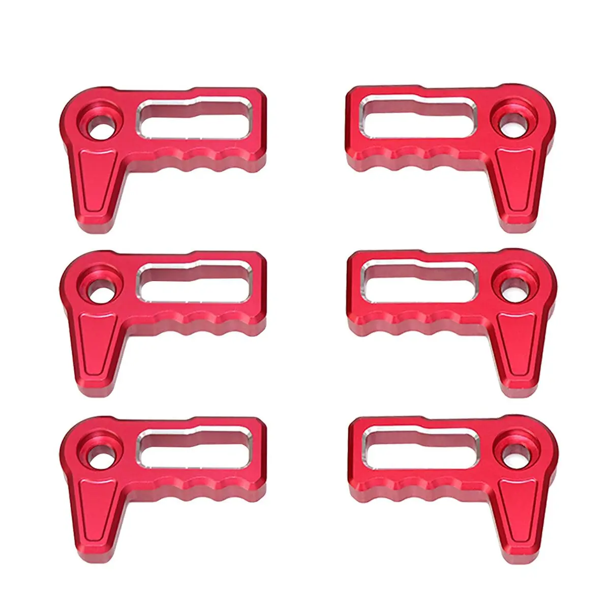 (6Pcs/Set) Top Roof Switch Handle For 2018-2022 Jeep Wrangler Jl (Red/Black) 1