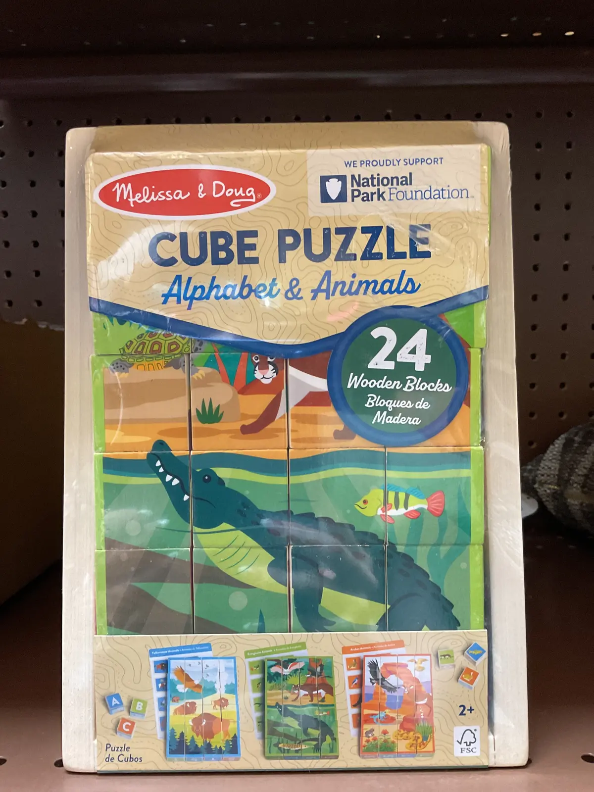 Melissa & Doug Cube Puzzle Alphabet & Animals 1