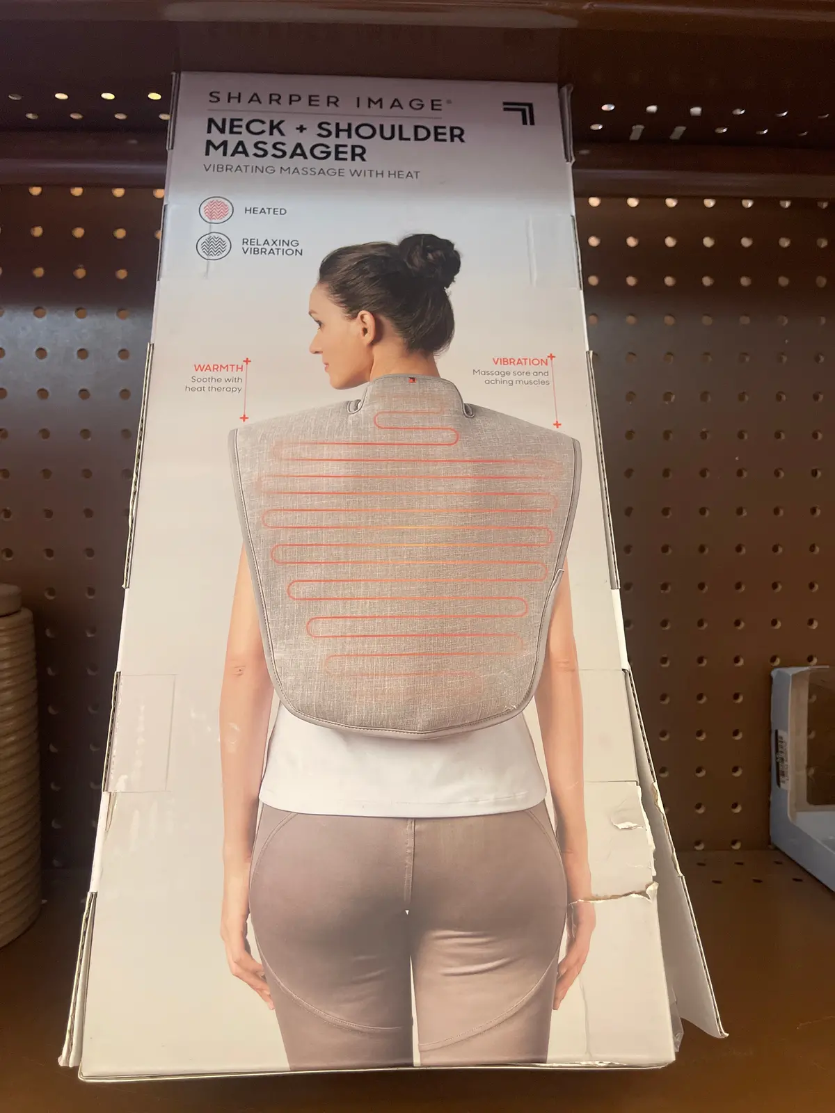 Sharper Image Heated Neck And Shoulder
Massager Wrap 1
