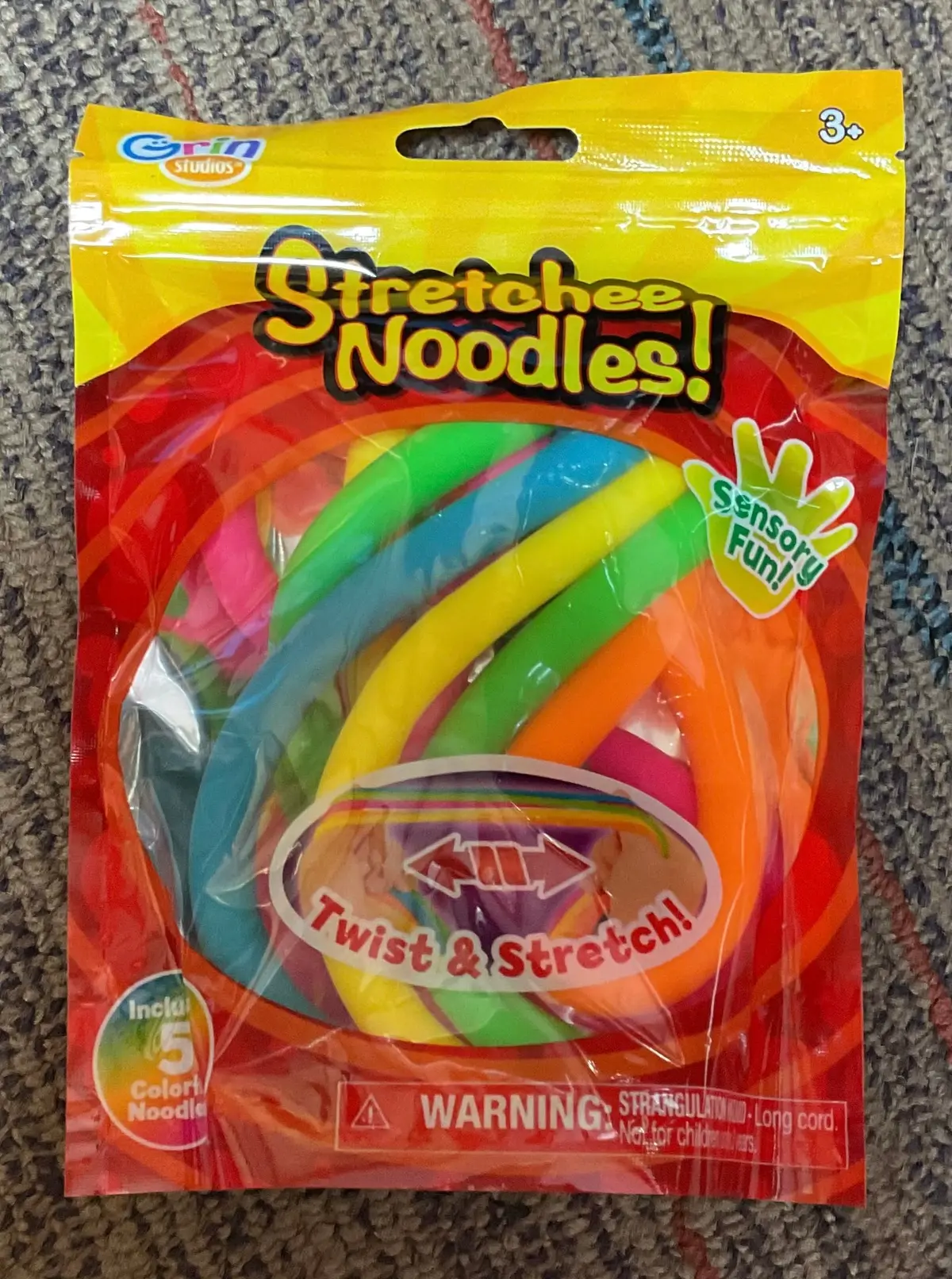 Stretchee Noodles! Sensory Fun - 5 Different Colors 1