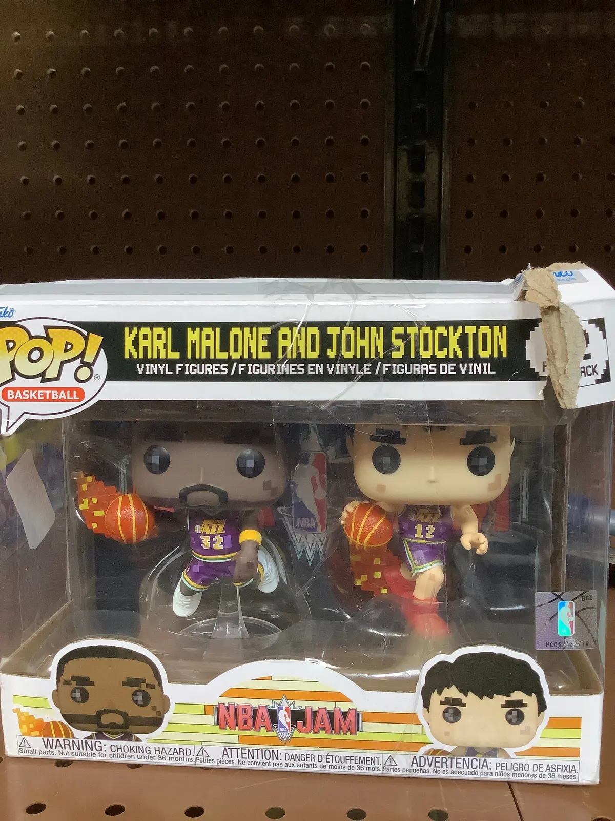Funko Pop! 8-Bit: Nba Jam Karl Malone And John Stockton Figures - 2Pk 1