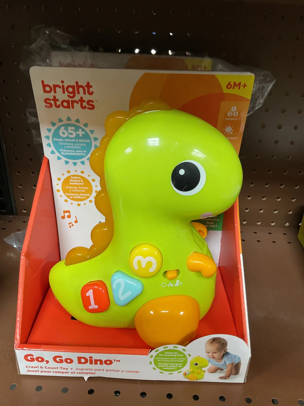 Bright Starts Go Go Dino Crawl And Count Toy 1