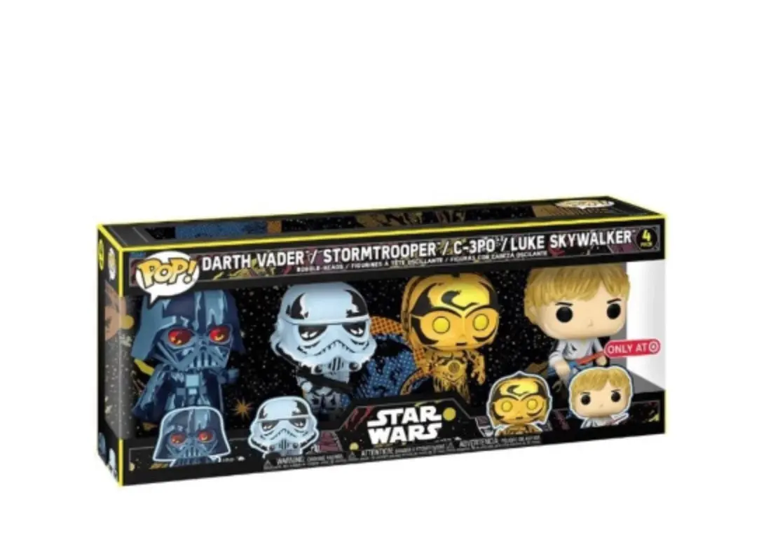 Funko Pop! Star Wars Retro Series Darth Vader/ Stormtrooper/ C-3Po/ Luke Skywalker 1