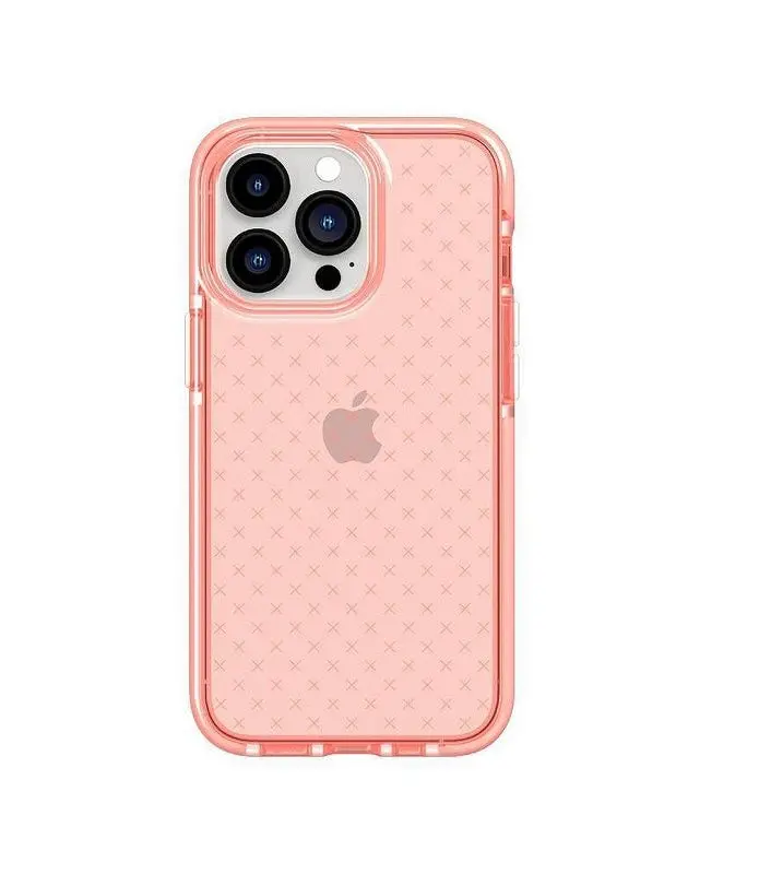 Tech21 Iphone 13 Pro Max/12 Pro Max Pro Evo Check Case - Light Coral (Pink) 1