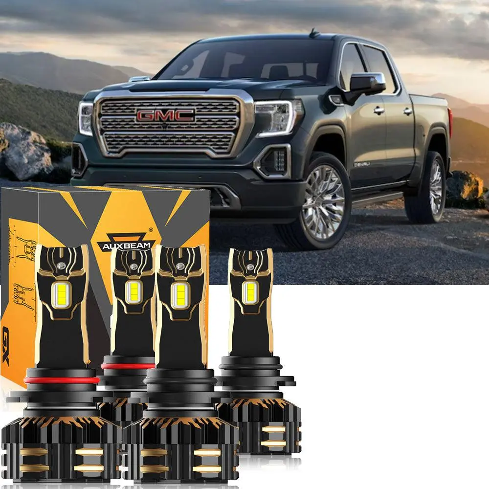 For 2005-2006 Gmc Sierra 1500 Hd 9005 9006 Led Headlight Bulbs Bundle 12