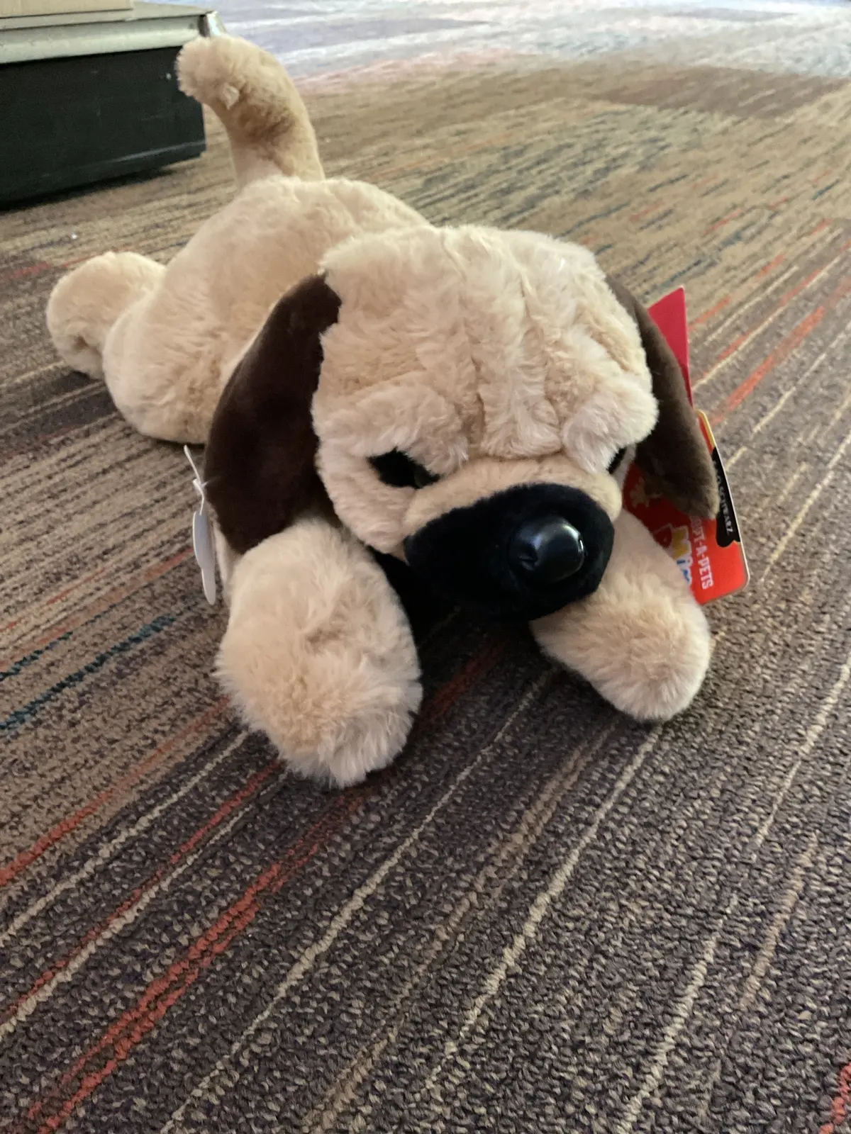 Fao Schwarz Lying Puggle 15" Stuffed Animal 1