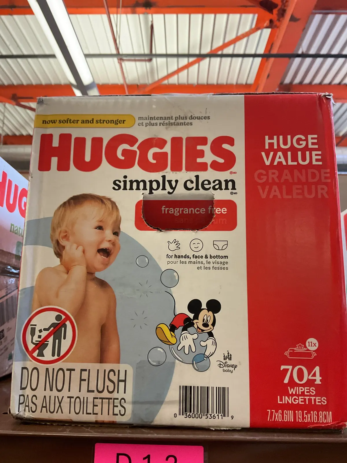 Huggies Simply Clean Unscented Baby Wipes 11 Flip-Top
Packs (704Ct) 1