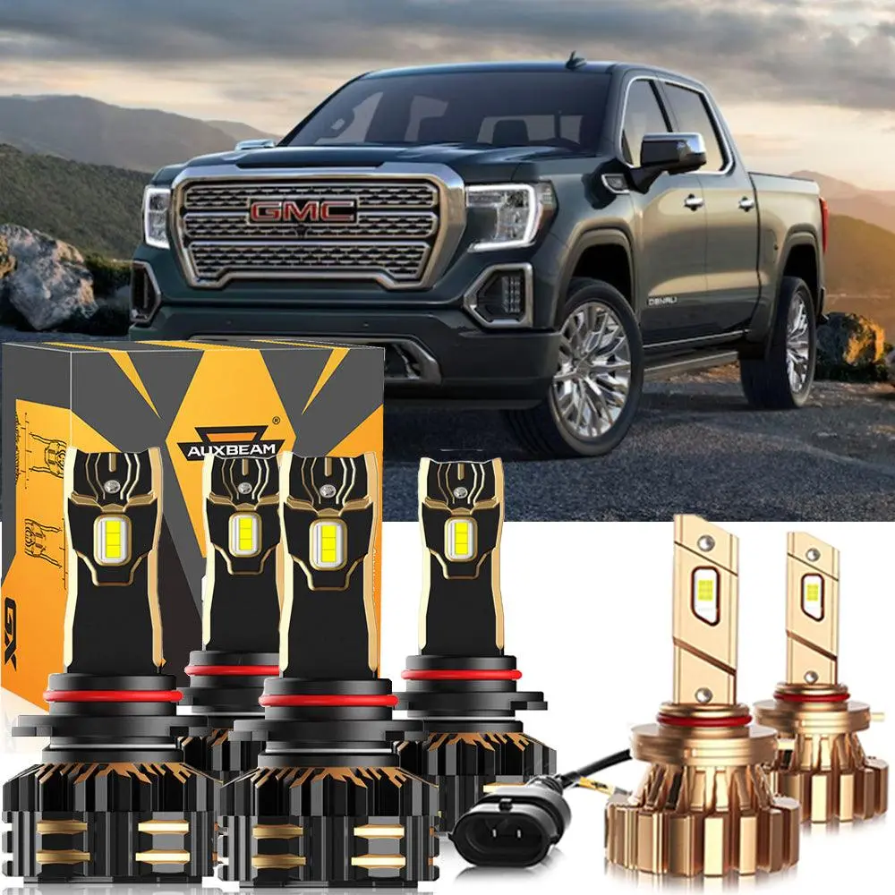 For 2007 Gmc Sierra 1500 Classic 9005 Led Headlight Bulbs Bundle 2