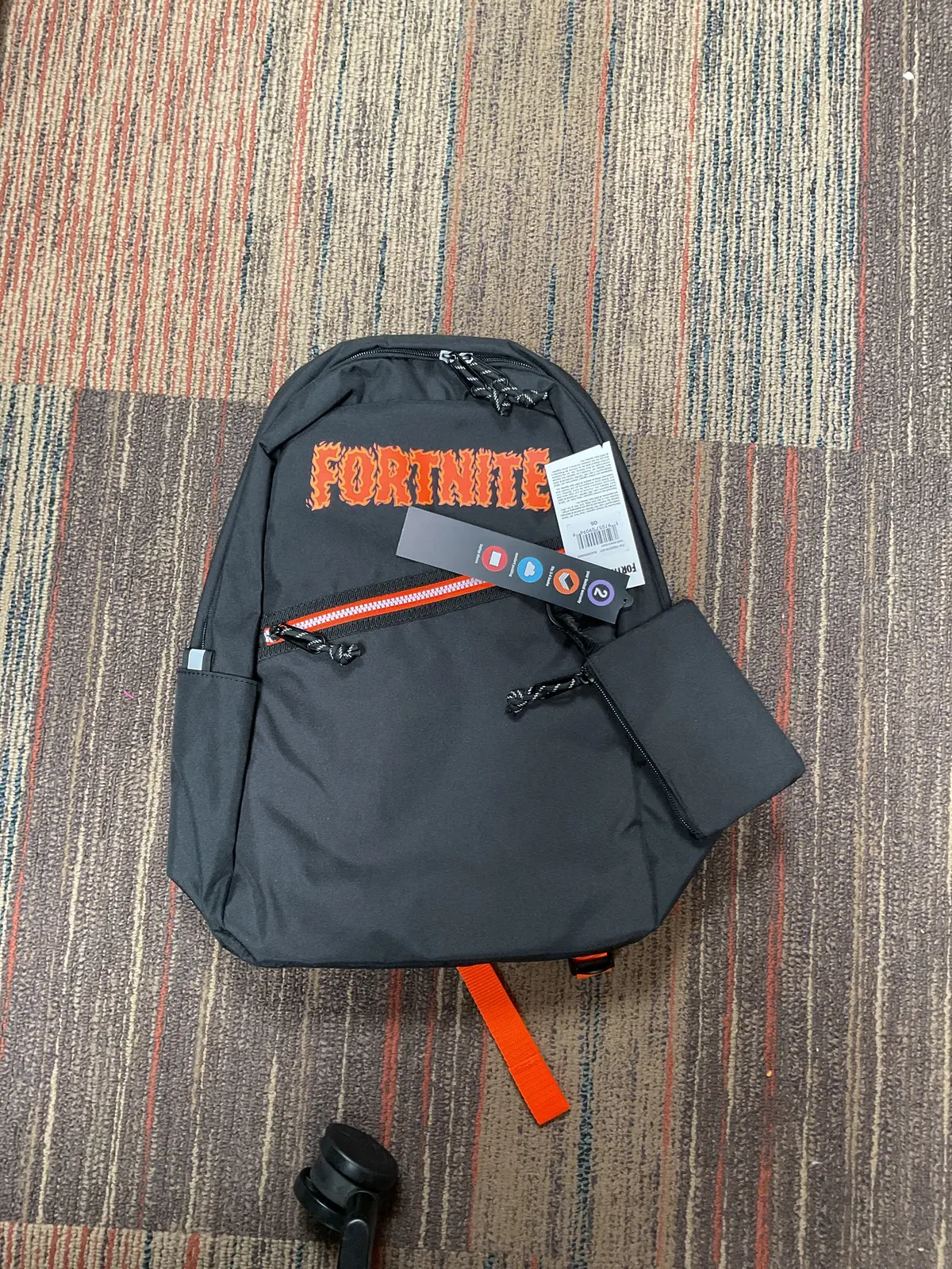 (Clearance )Fortnite Kids' 18" Backpack - Black 1