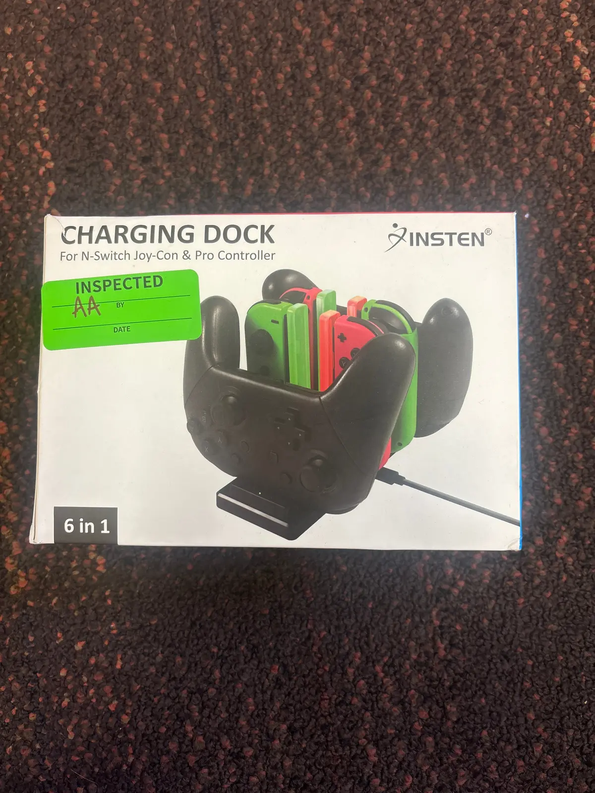 Insten Charger For Nintendo Switch & Oled Model Joycon And Pro Controller,
6-In-1 Joy Con Charging Station Led
Dock Accessories 1