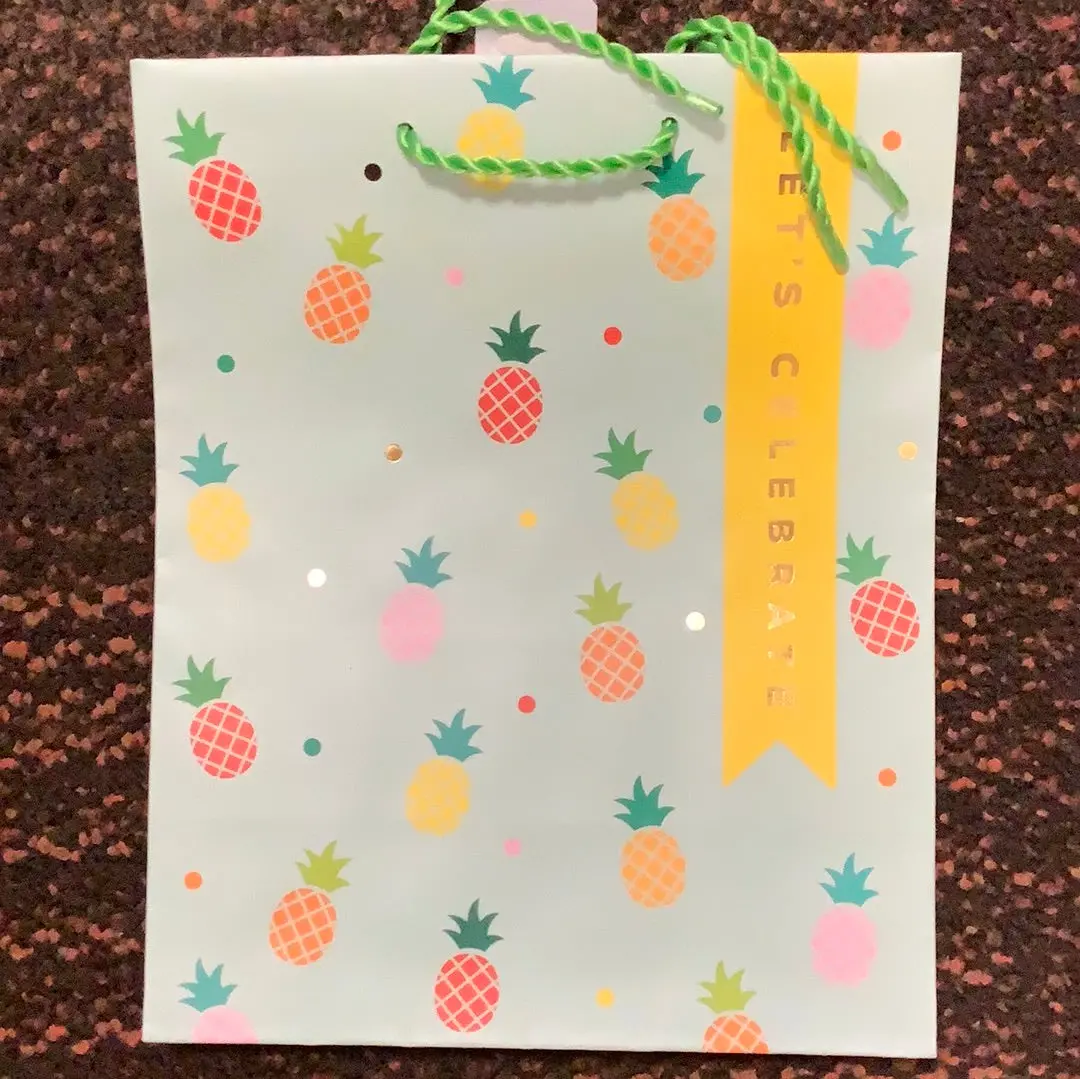 National Brand Let’S Celebrate Pineapple Gift Bag 1