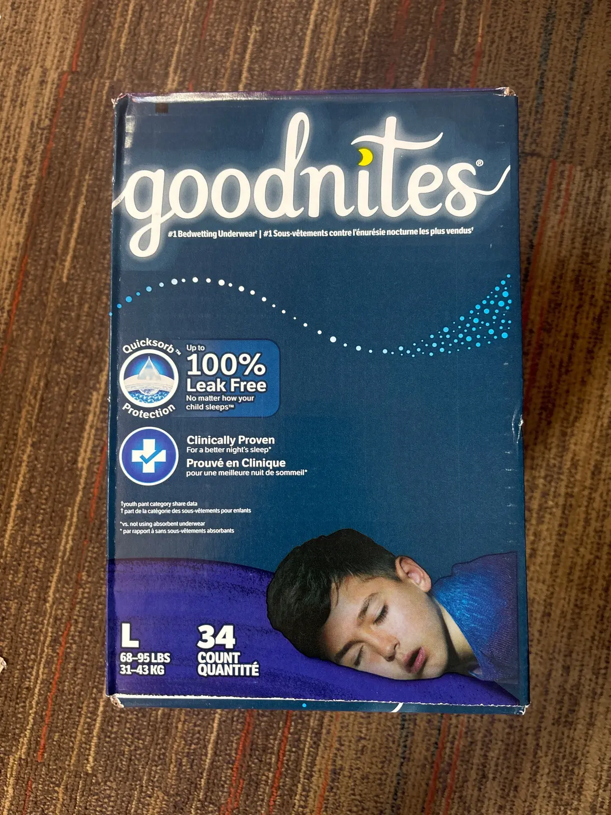Goodnites Boys' Nighttime Bedwetting
Underwear - L - 34Ct 1