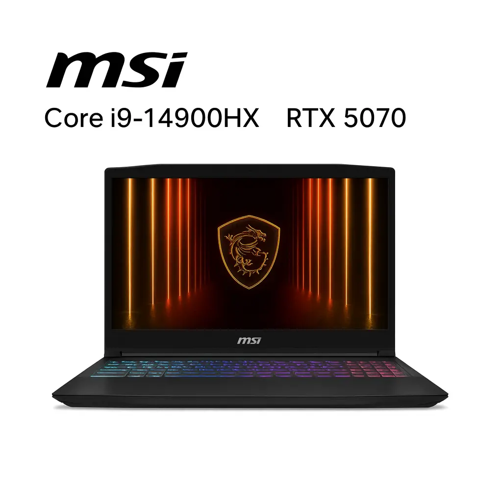 Msi Katana 15 Hx B14wgk-223Xae, Intel Core I9-14900Hx, Ram 16Gb, Ssd 512Gb, Nvidia Rtx 5070 8Gb, 15.6 Inch Fhd Ips 144Hz, Black 1