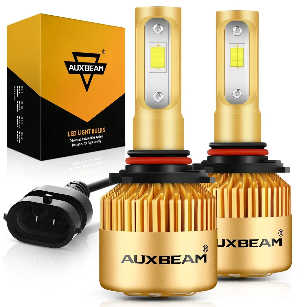 9005/Hb3/H10 Led Headlight Bulbs 72W 10000Lm S3 Series Fan Cooling 6500K Cool White | 2 Bulbs 1