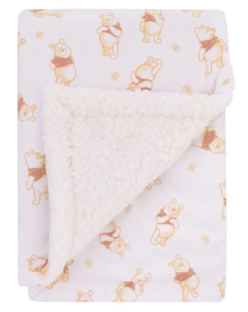 Disney Winnie The Pooh Plush Baby Blanket 1