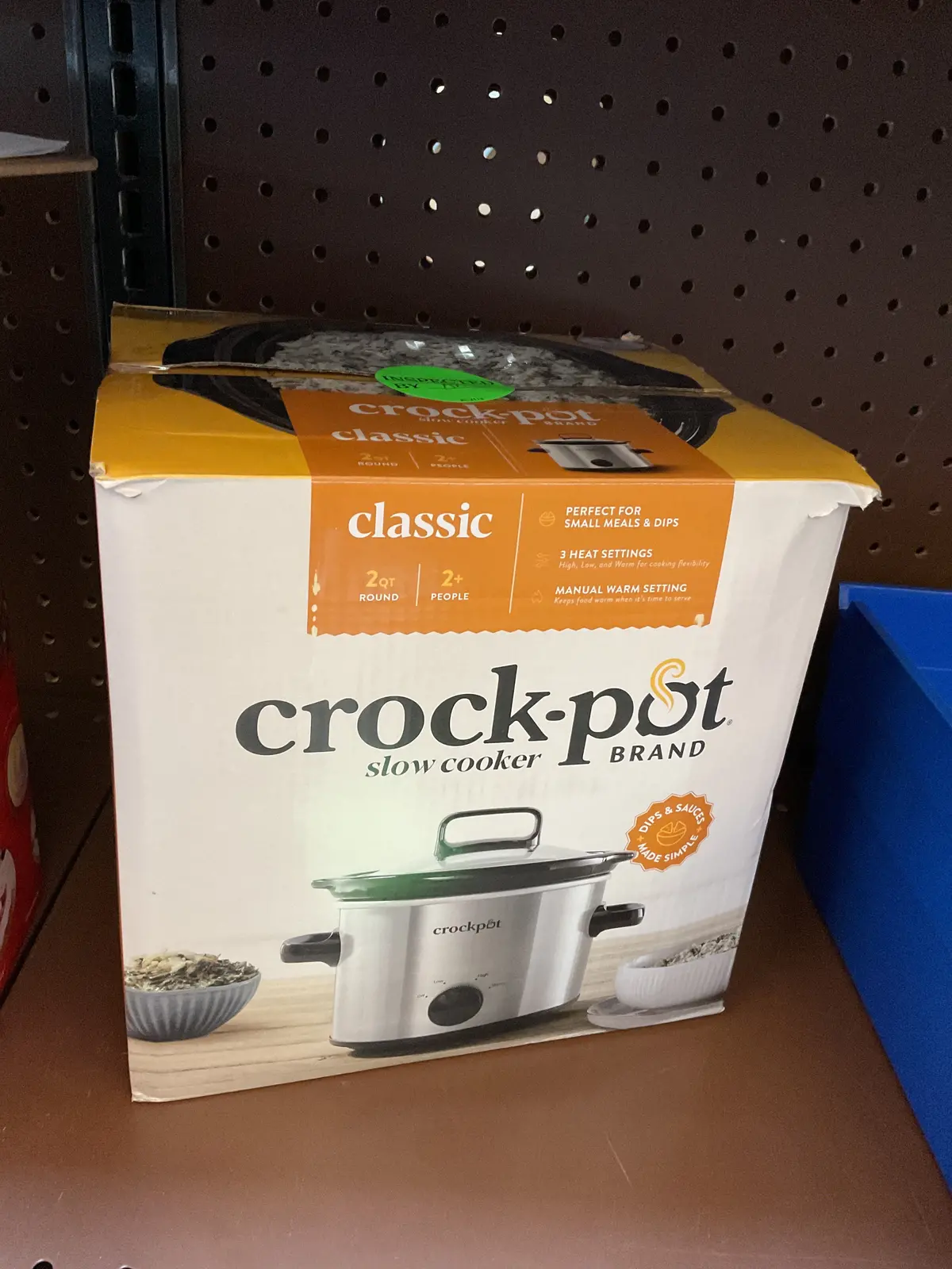 Crock-Pot 2Qt Manual Slow Cooker- Stainless Steel 1