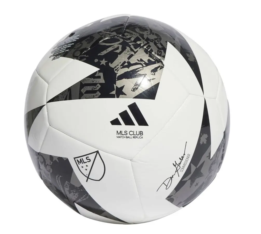 Adidas Mls Size 4 Club Sports Ball - Black 1