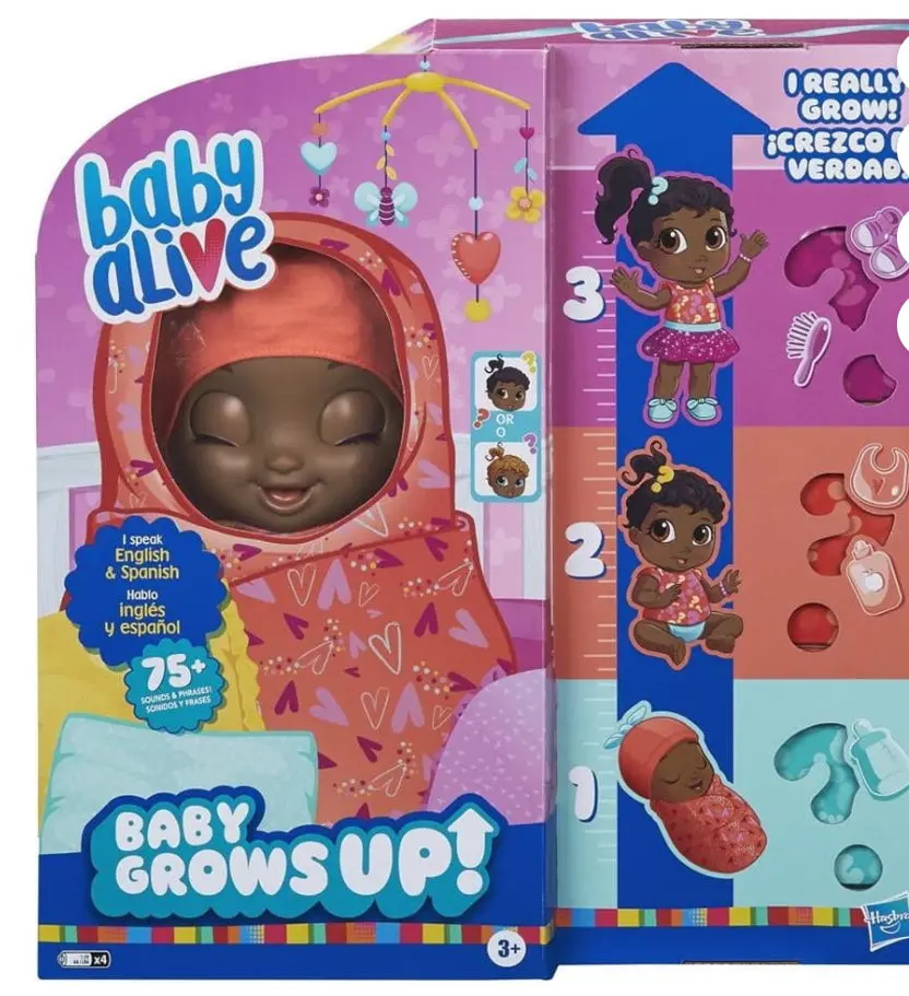 Baby Alive: Baby Grows Up Sweet Blossom Or Lovely Rosie 14 -Inch Doll Brown 1