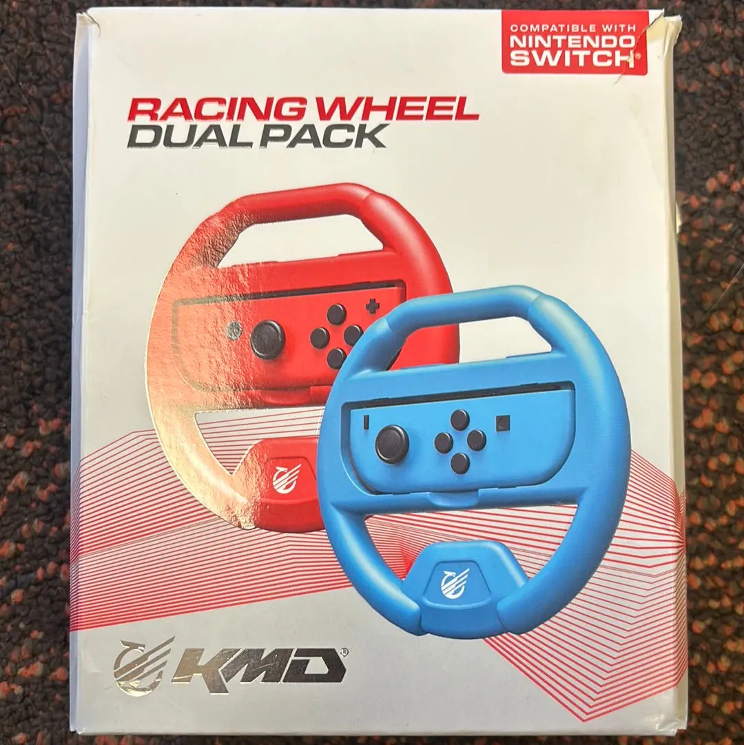 Kmd Racing Wheel Dual Pack For Nintendo Switch - Red/Blue 1
