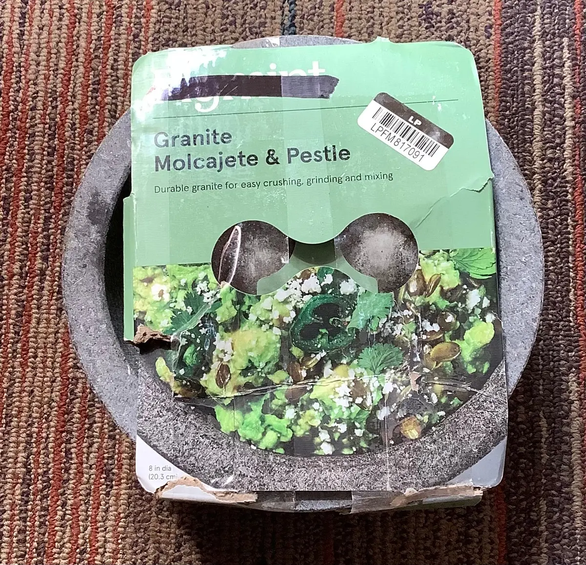 8" Granite Molcajete & Pestle 1