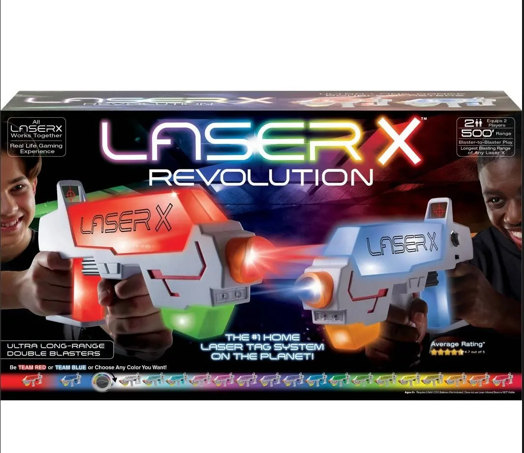 Laser X Revolution Two Player Long Range Laser Tag Gaming
Blaster Set 1