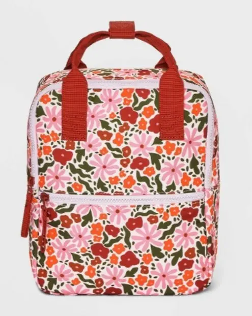 Toddler 11’ Quilted Floral Backpack 1