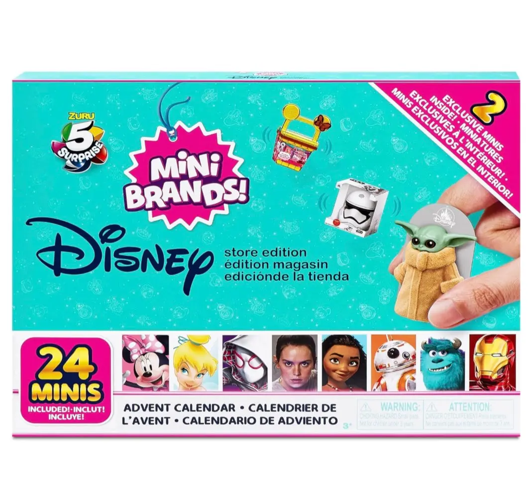 Mini Brands Disney: Limited Edition Advent
Calendar With 4 Exclusive
Minis, Mystery Collectibles
Toys Comes With 24 Minis 1