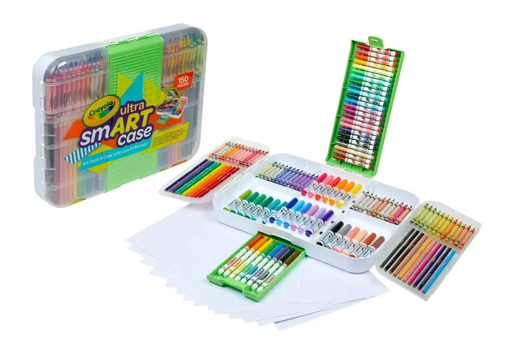 Ultra Smart Case, School Supplies, Markers & Crayons Art Set 1