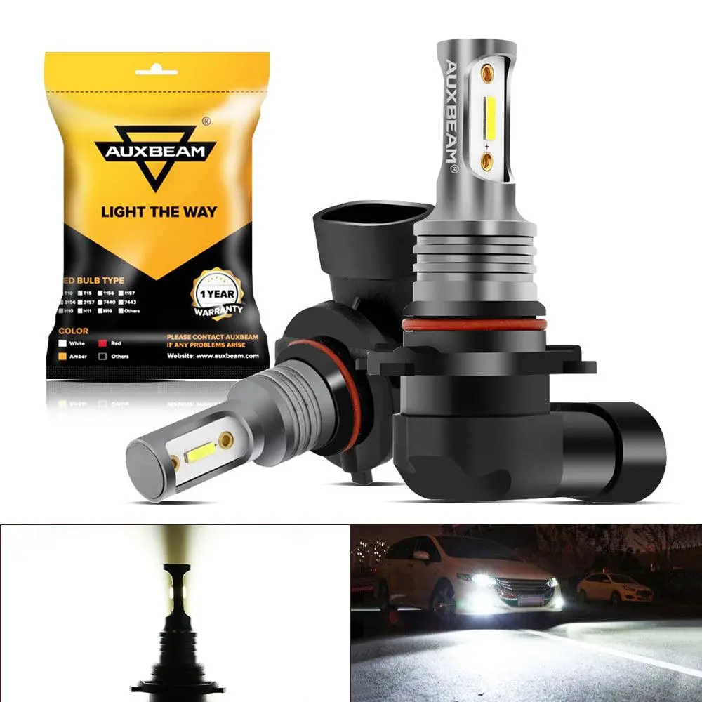 (2Pcs/Set) H10/9145/9140 Gc3 White Yellow Light 8000Lm Led Fog Light Bulbs/Drl 1