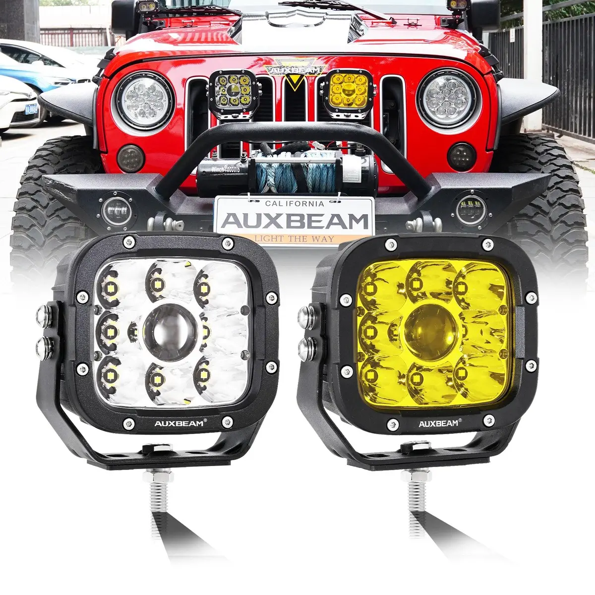 Xp-Ultra Series 5 Inch 110W 11000Lm White/Amber Led Driving Lights Pods Light 1