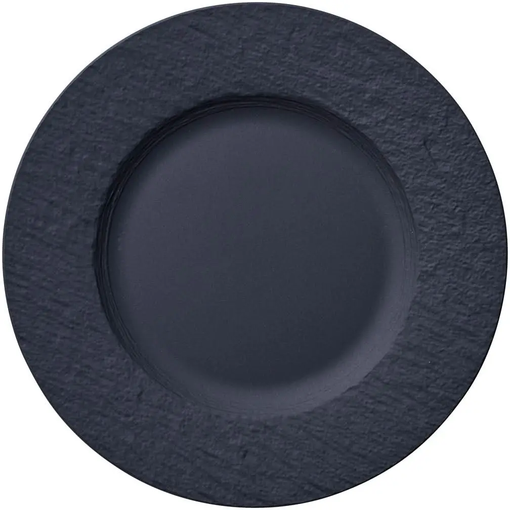 Villeroy & Boch Ontbijtbord / Dessertbord Manufacture Rock - Zwart - Ø 22 Cm 1