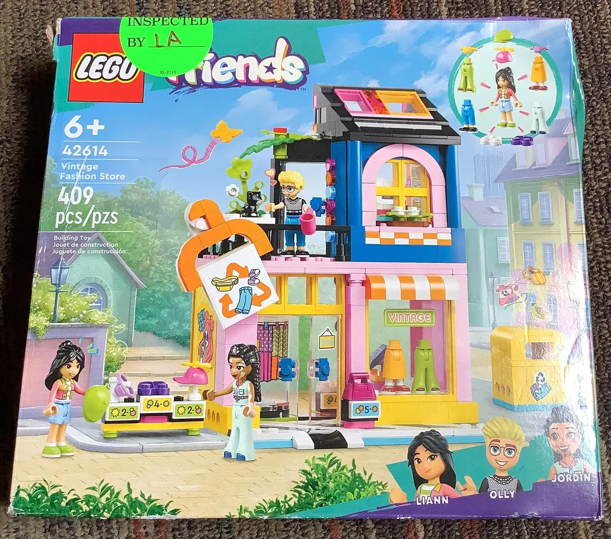 Broken Seal - Lego Friends Vintage Fashion Store Toy Shop 42614, Damaged Box, As Is 2