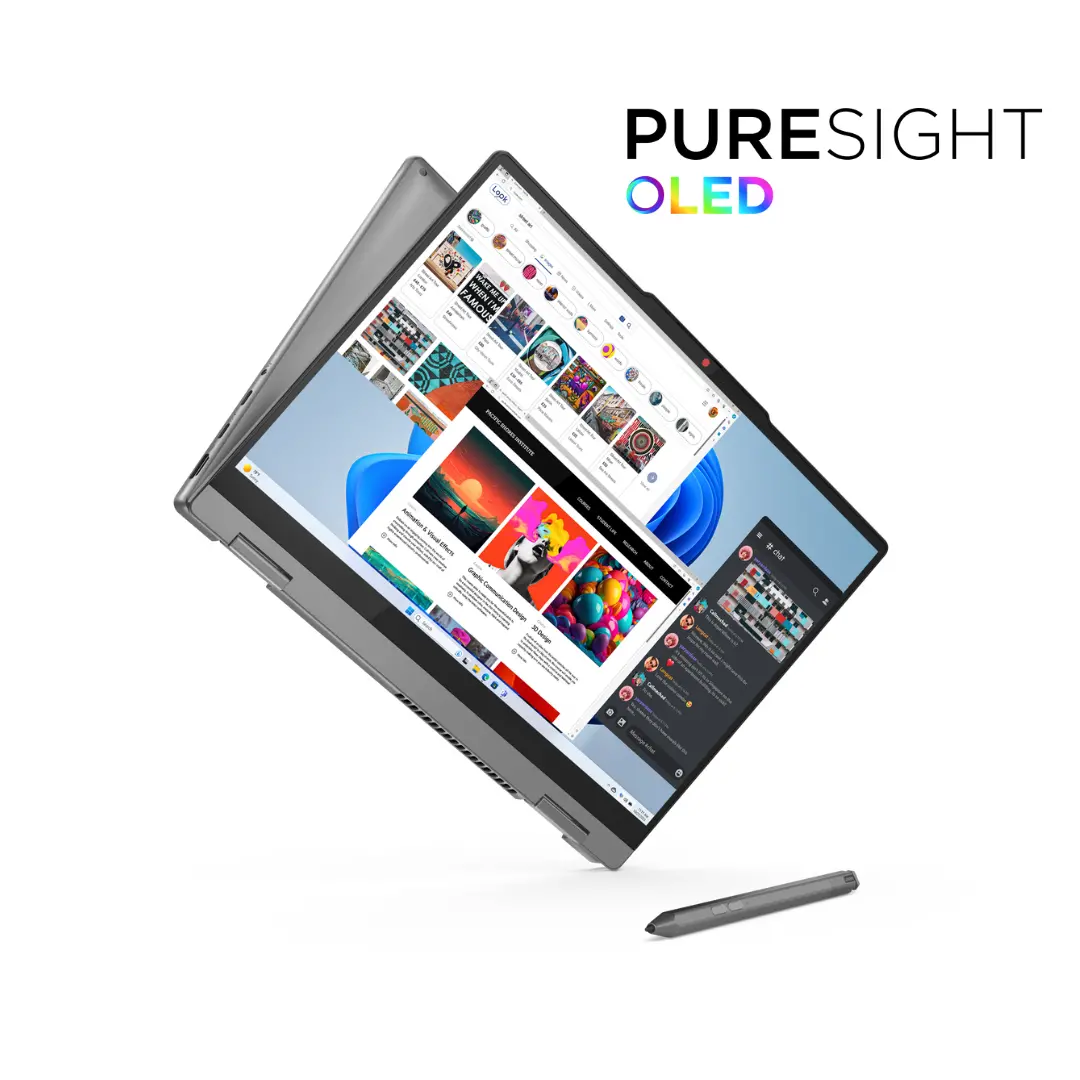 Lenovo Ideapad 5 2-In-1 14Irh9 (2Tax), Intel Core I7-13620H, Ram 16Gb, Ssd 512Gb, Intel® Uhd Graphics, 14.0 Inch Wuxga Oled Touch, Luna Gery 1