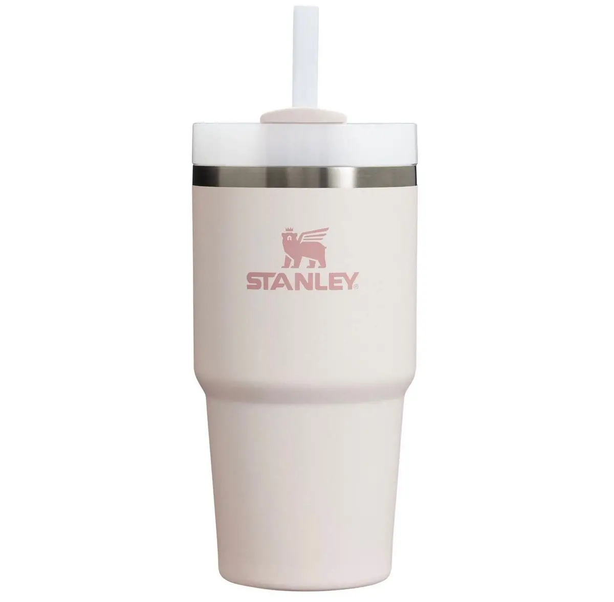No Straw!!! Stanley 20 Oz Stainless Steel H2.0 Flowstate Quencher
Tumbler Rose Quartz 2.0 1