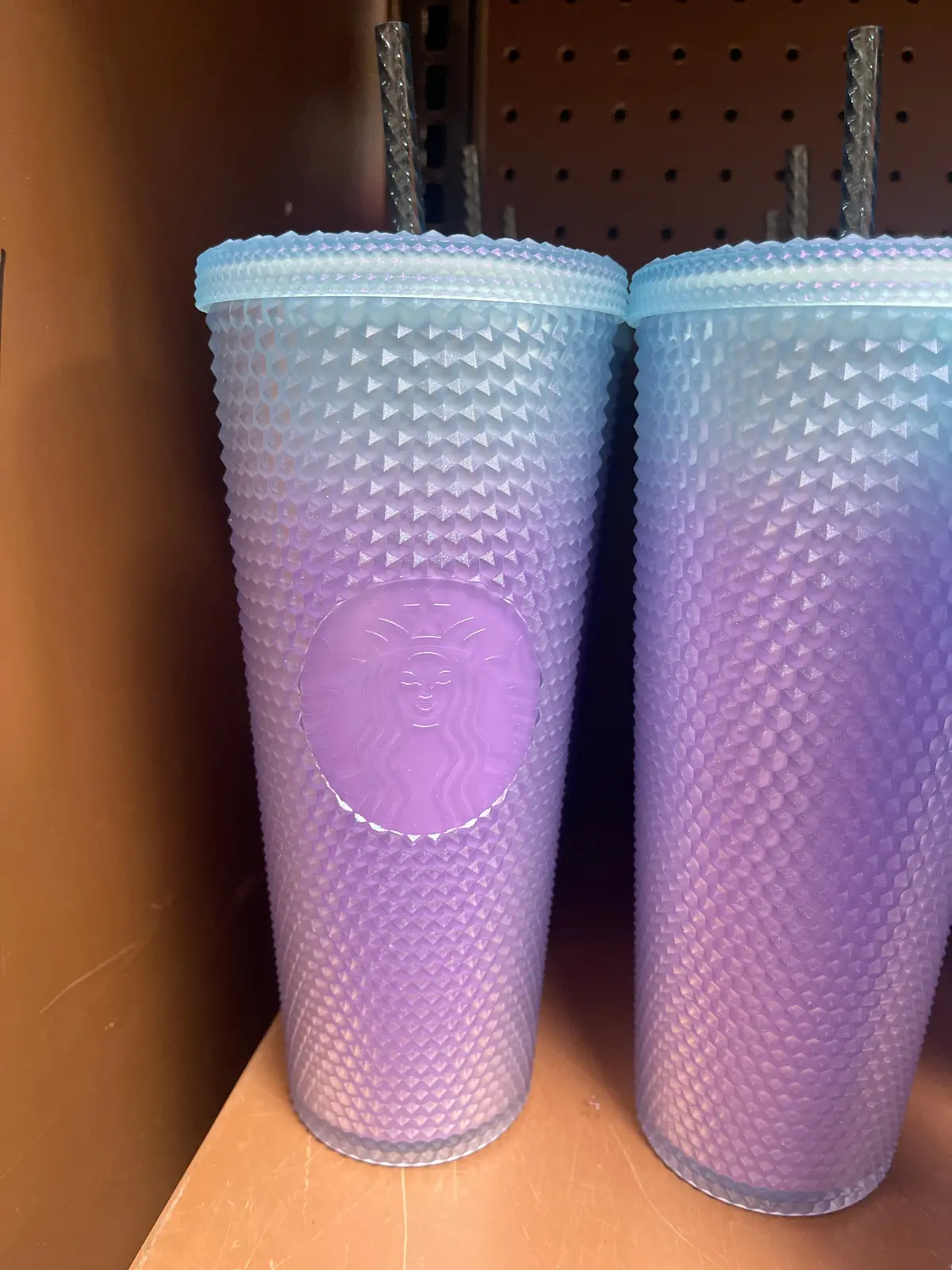 Starbucks Matte Glitter Ombre Pink Purple Tumbler 24Oz 1
