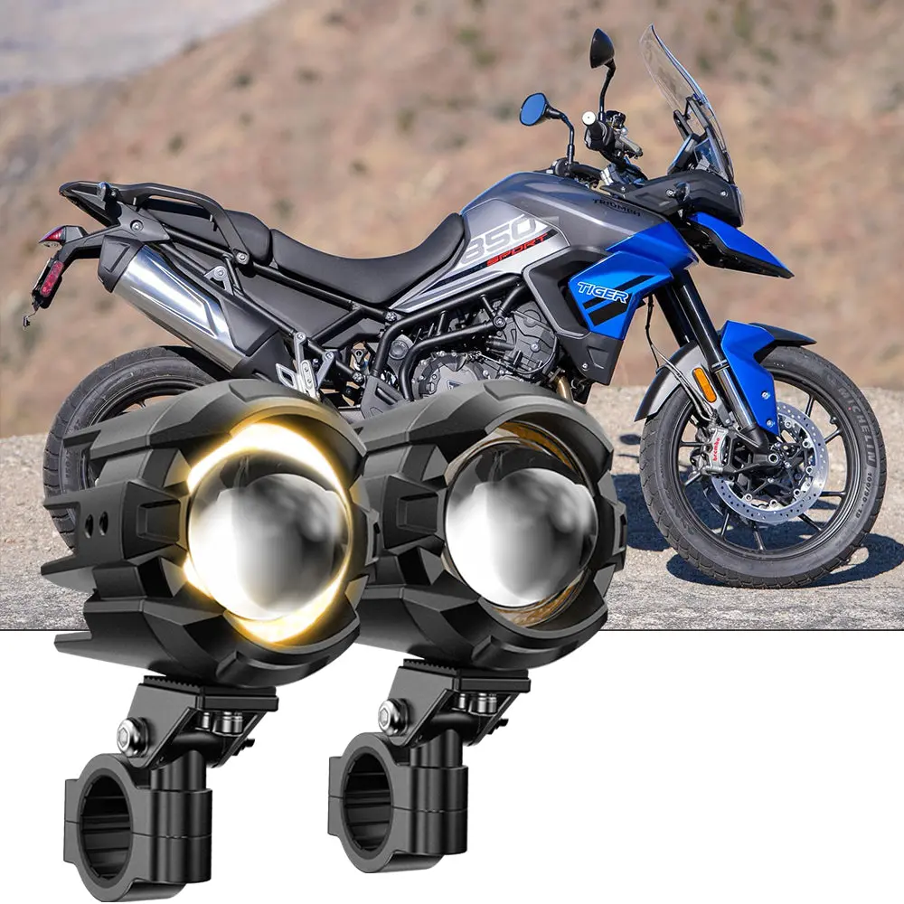 2021 Triumph Tiger 850 Sport Motorcycle Led Spotlight Light 3+5 Light Modes 1