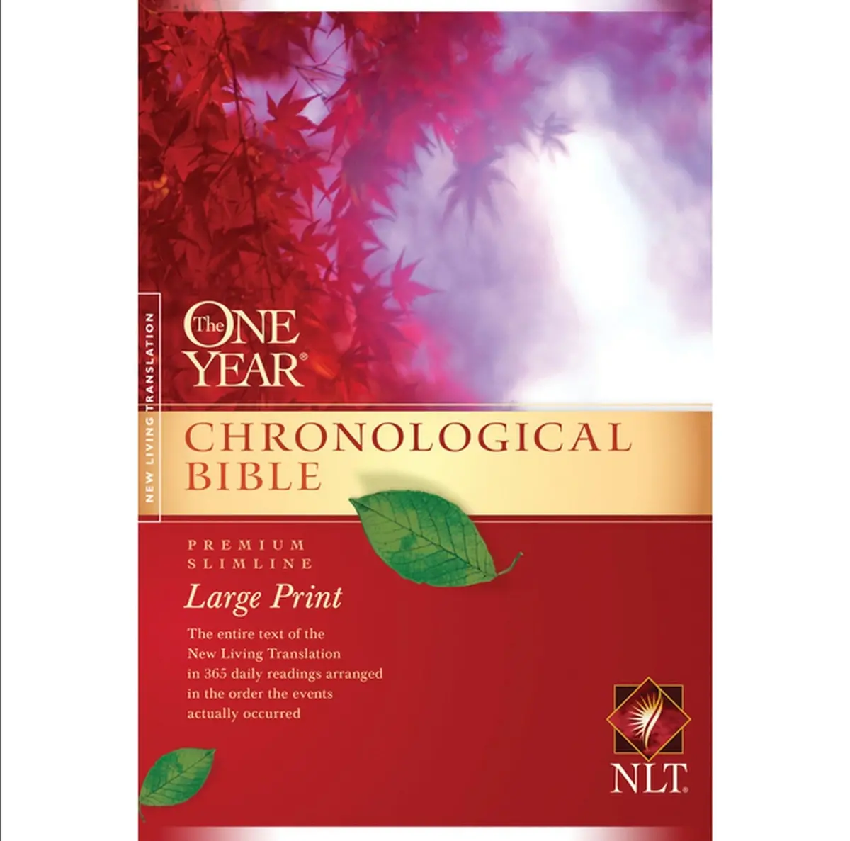 One Year Chronological Bible-Nlt-Premium Slimline Large
Print - (Paperback) 1